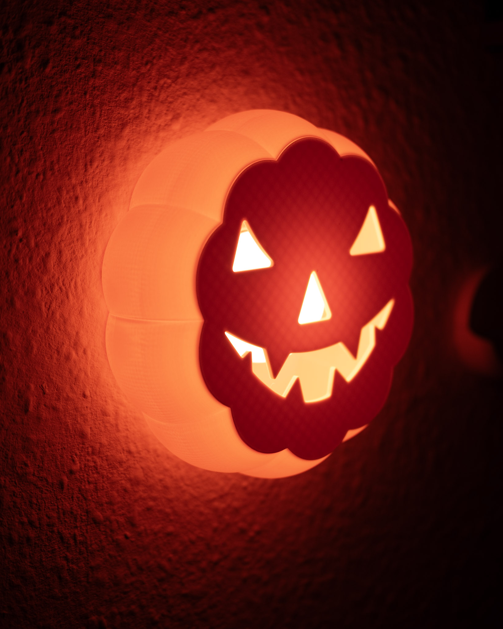 Candeeiro de Parede Abóbora de Halloween