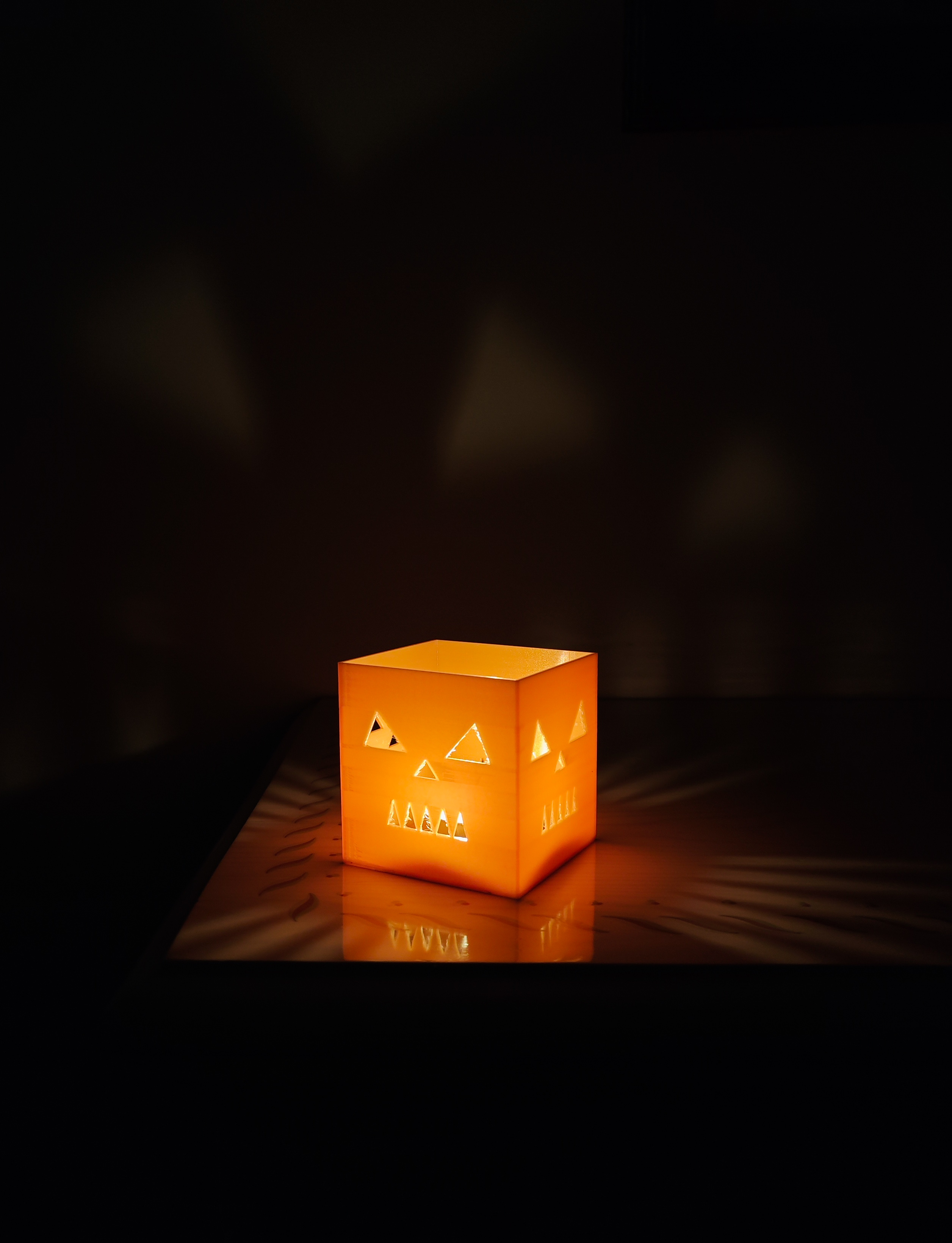 Cubo Abóbora Porta-Velas